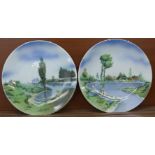 Two Delft chargers, diameter 31cm