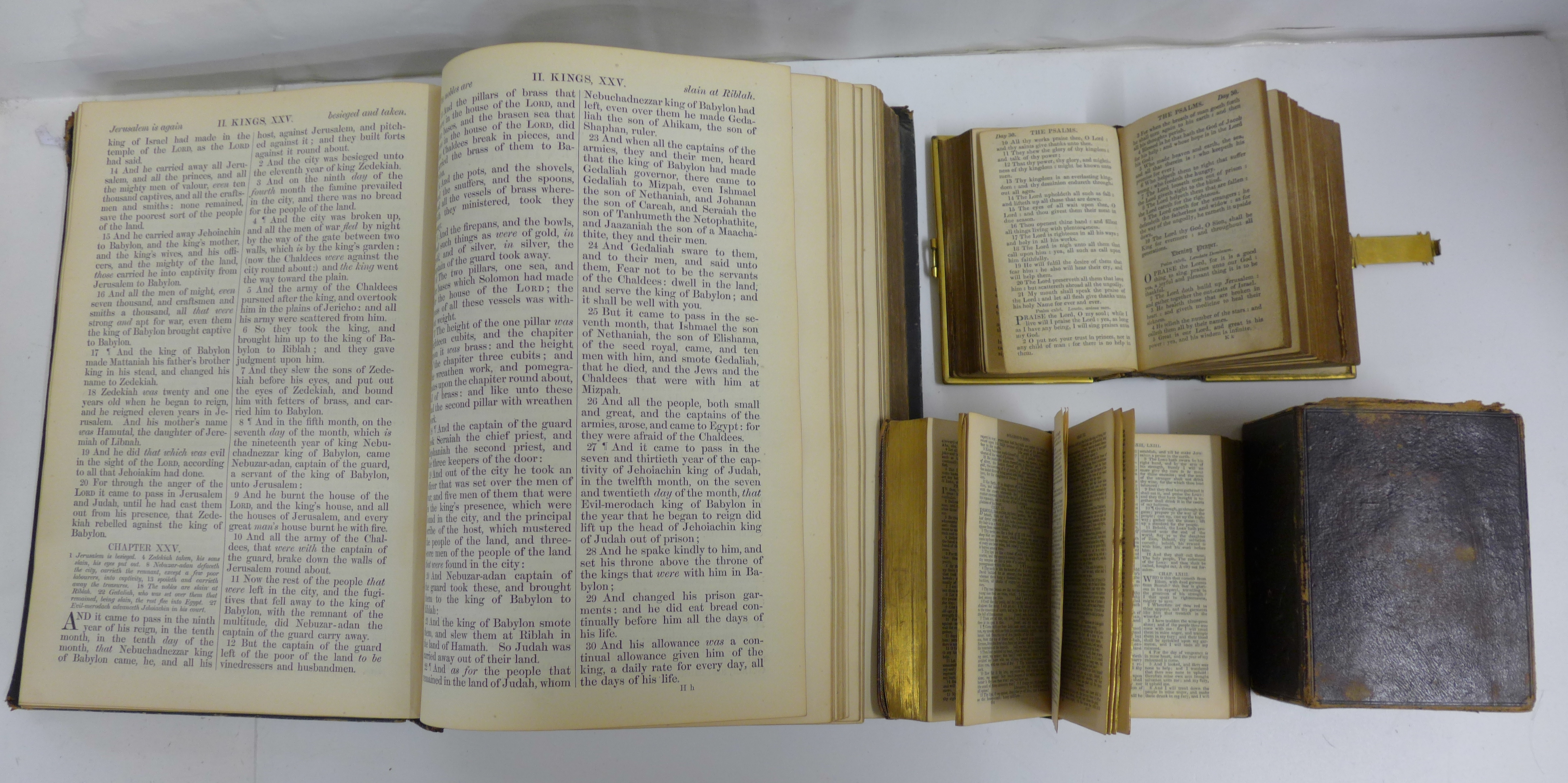A Holy Bible, 1872 and two prayer books **PLEASE NOTE THIS LOT IS NOT ELIGIBLE FOR POSTING AND - Image 2 of 2