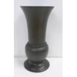 A bronze vase, 23cm