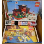 A collection of 1970's/80's Lego, boxed, including hospital, kitchen, living room, bathroom, etc.