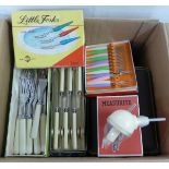 A collection of flatware, some boxed and an automatic measure pourer **PLEASE NOTE THIS LOT IS NOT