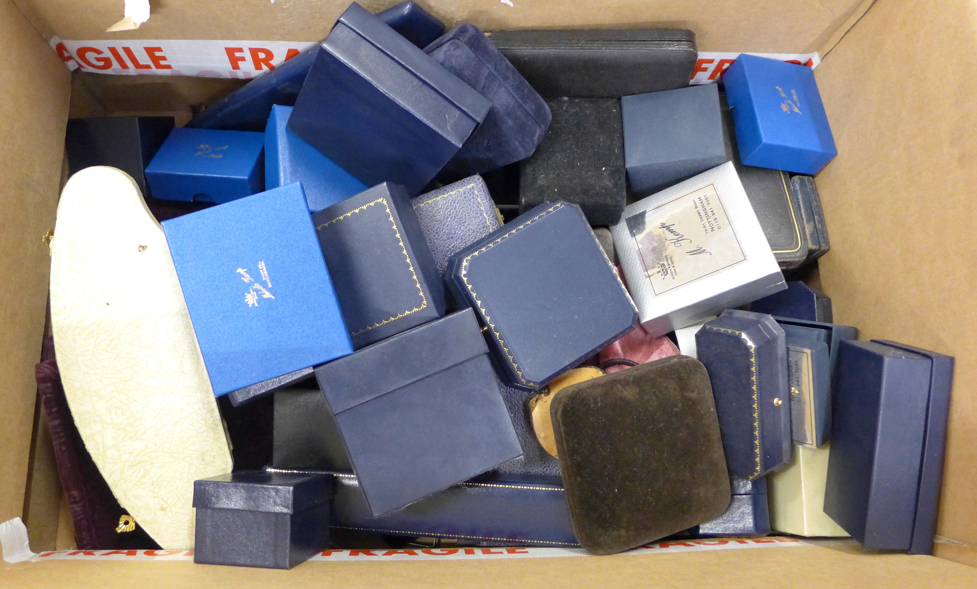 A large box of mixed jewellery and silver boxes and display items **PLEASE NOTE THIS LOT IS NOT - Image 2 of 3