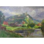 Alfred Henry Thornton (1863-1939), Ludlow and another landscape, 24 x 33cms, unframed
