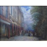 C.H. Wilcookson, The Pantiles, Tunbridge Wells, oil on canvas, dated 1905, 28 x 38cms, framed