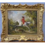 George Morland (1763-1804), Over the Fence, oil on canvas, 30cm x 37cms, framed, Richard Green,