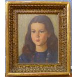 Attributed to George Spencer Watson (1869-1934), portrait of a girl, oil on board, 36 x 29 cms,