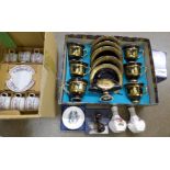 Mixed china including Royal Worcester, Royal Crown Derby, Hammersley, etc. **PLEASE NOTE THIS LOT IS