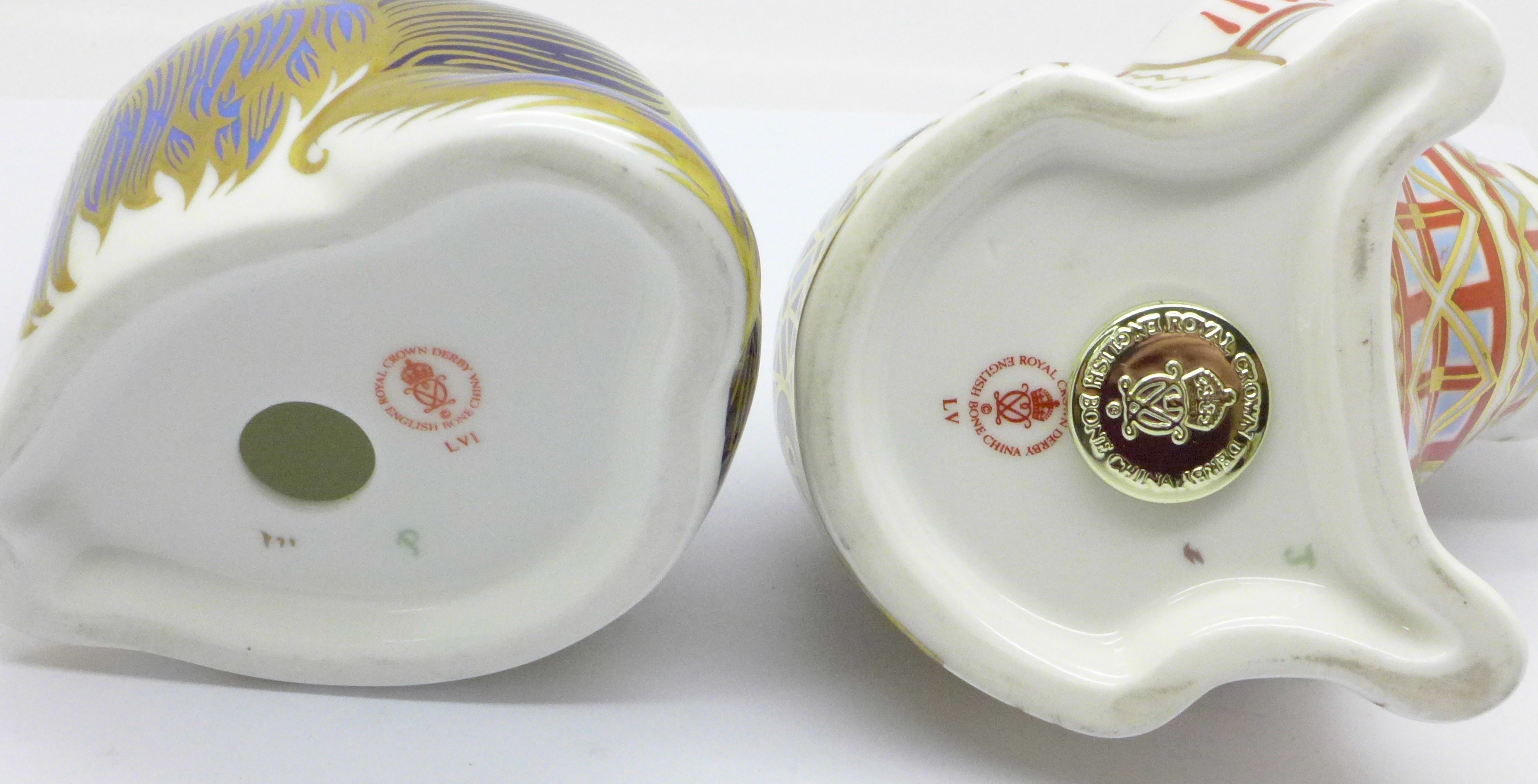 Three Royal Crown Derby paperweights, Derby Posie Spaniel, limited edition 499 of 1500, Bulldog with - Image 5 of 6