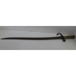 A French Chassepot sword bayonet, 1873