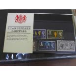 Stamps; GB presentation packs, 22 from 1964-1970 including Burns, World Cup, etc.