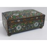 A Chinese cloisonne enamel casket