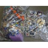 Costume jewellery and loose beads