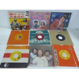 Eleven Japanese 7" vinyl singles including Pat Travers Band (one is gatefold sleeve only, no