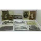 Postcards:- collection of forty-eight real photographic postcards