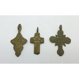 Three Viking crosses