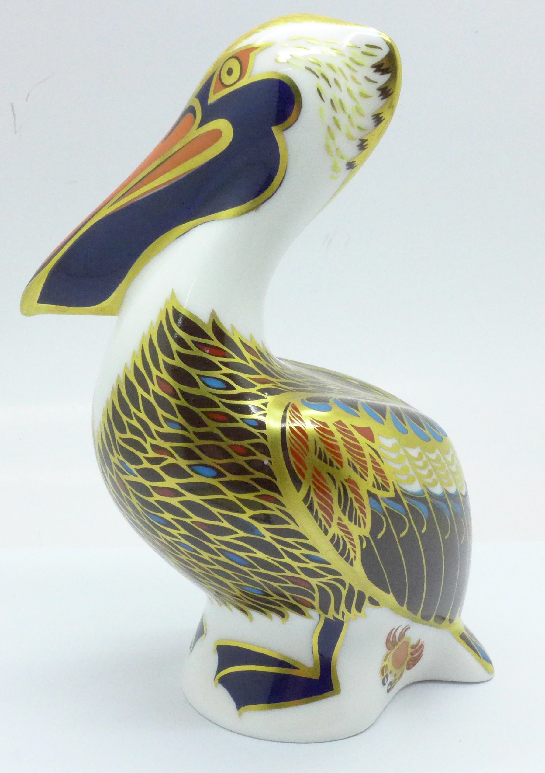 A Royal Crown Derby Hadleigh Brown Pelican paperweight, 20th Anniversary, limited edition of 500, - Image 2 of 4