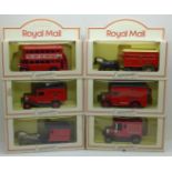 Six Days Gone Royal Mail model vehicles, boxed