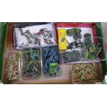 Toy Soldiers (WWII), sixteen die-cast and approximately 180 plastic, six Dinky Army Ordnance