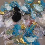 A bag of modern costume jewellery