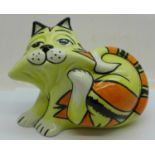 A Lorna Bailey Scratchy the Cat, (Aug 2002), signed on the base, 11cm