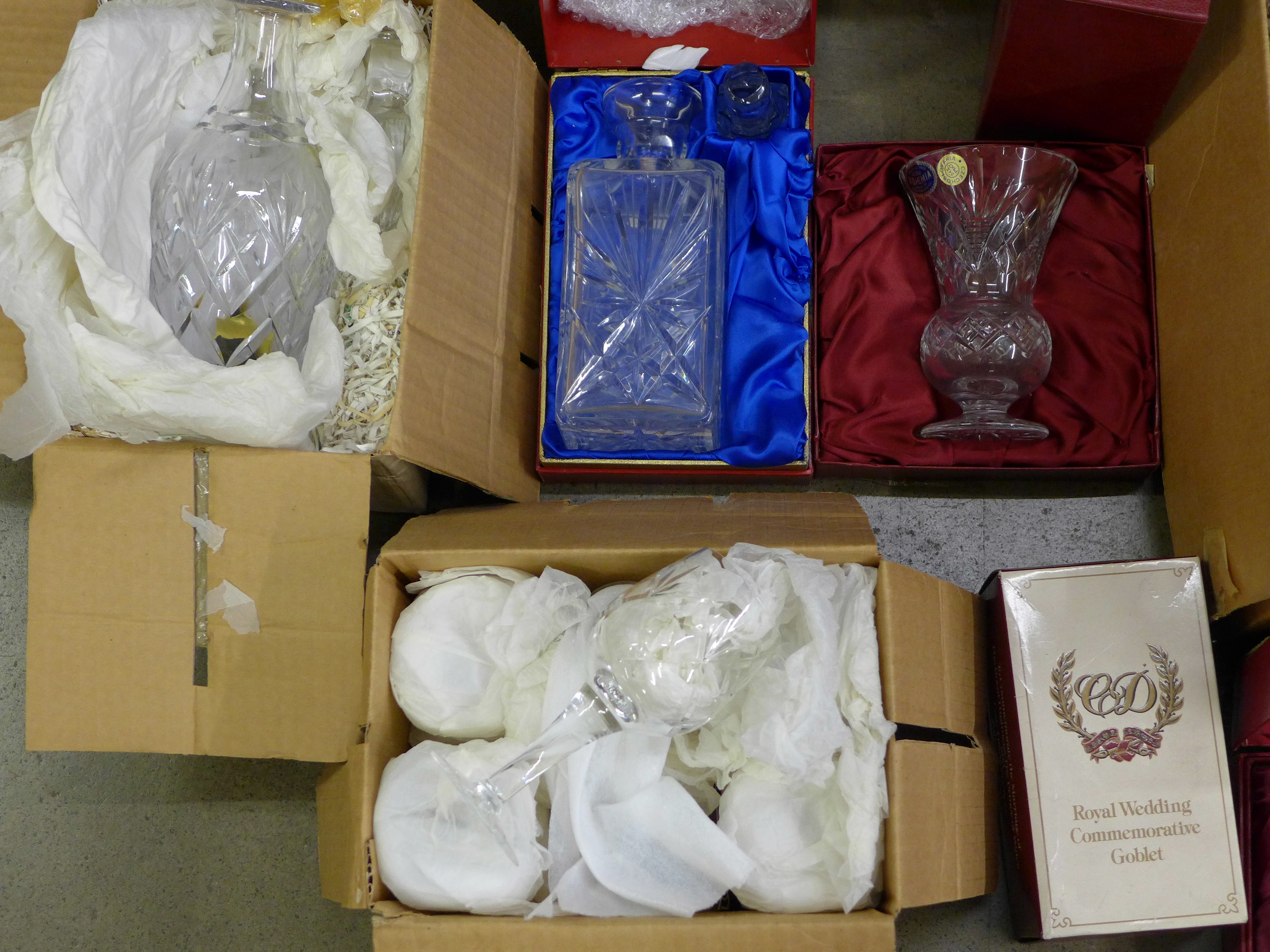 A large collection of glassware including lead crystal, some boxed **PLEASE NOTE THIS LOT IS NOT - Bild 6 aus 6