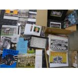 Notts County memorabilia including seventeen mounted signed photographs, brochures, other