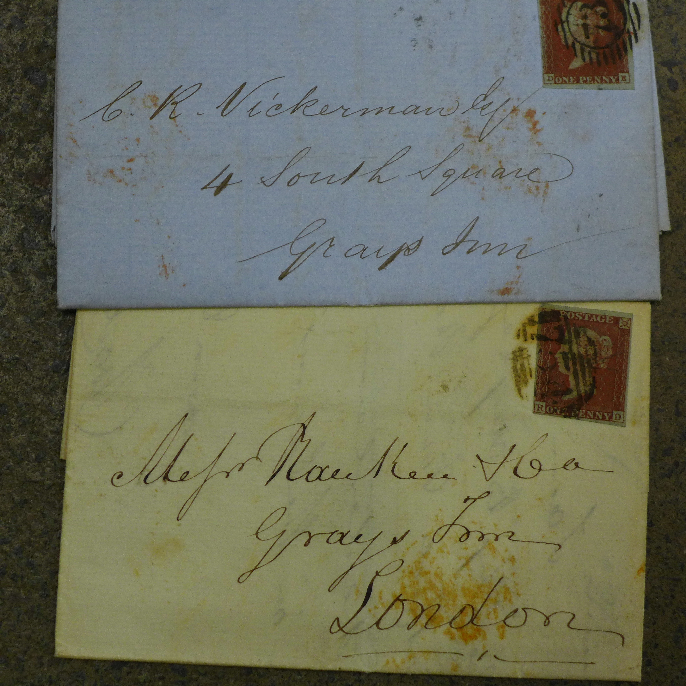 A large quantity of 19th Century foreign and British covers, including many 2d blues - Image 3 of 4