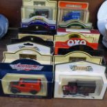 A collection of model vehicles including Lledo and Days Gone (22)