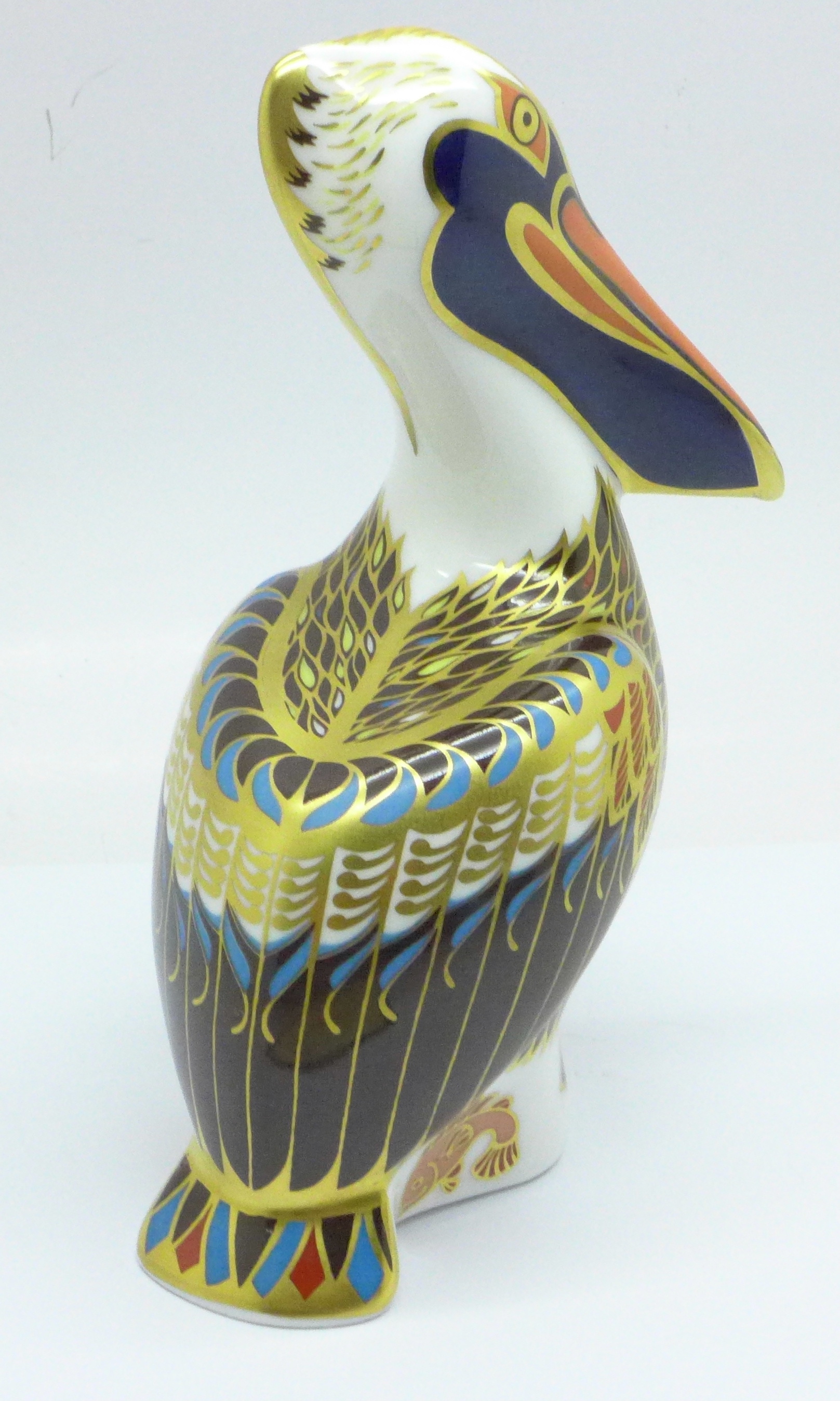 A Royal Crown Derby Hadleigh Brown Pelican paperweight, 20th Anniversary, limited edition of 500, - Image 3 of 4