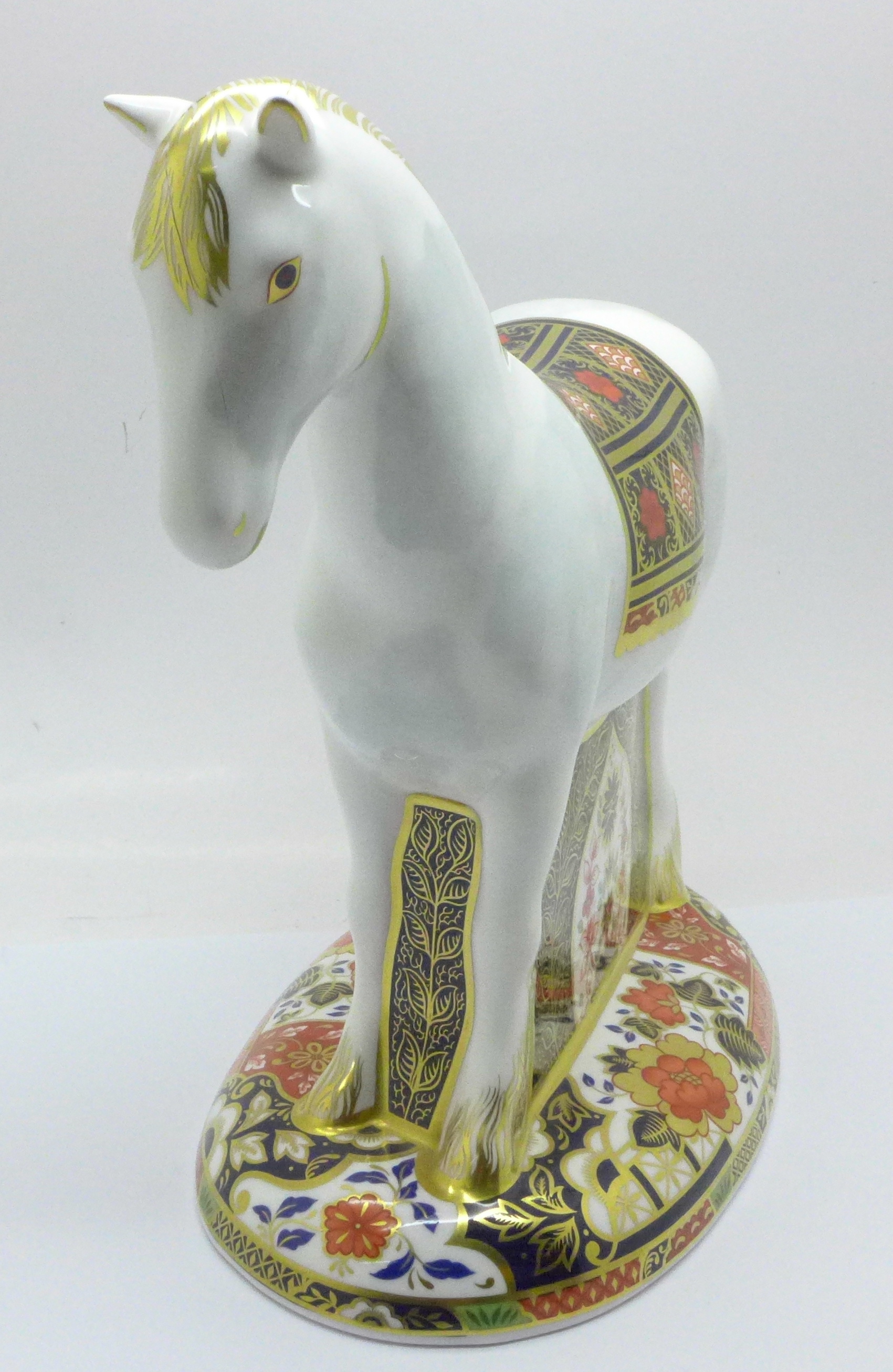 A Royal Crown Derby paperweight, Sinclairs Appleby Mare, 562 of 1500, boxed, with certificate and - Image 3 of 7