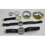 A Pulsar Chronograph 100m V657-X045 wristwatch, Junghans, Sekonda, Limit, Kienzle and two Accurist
