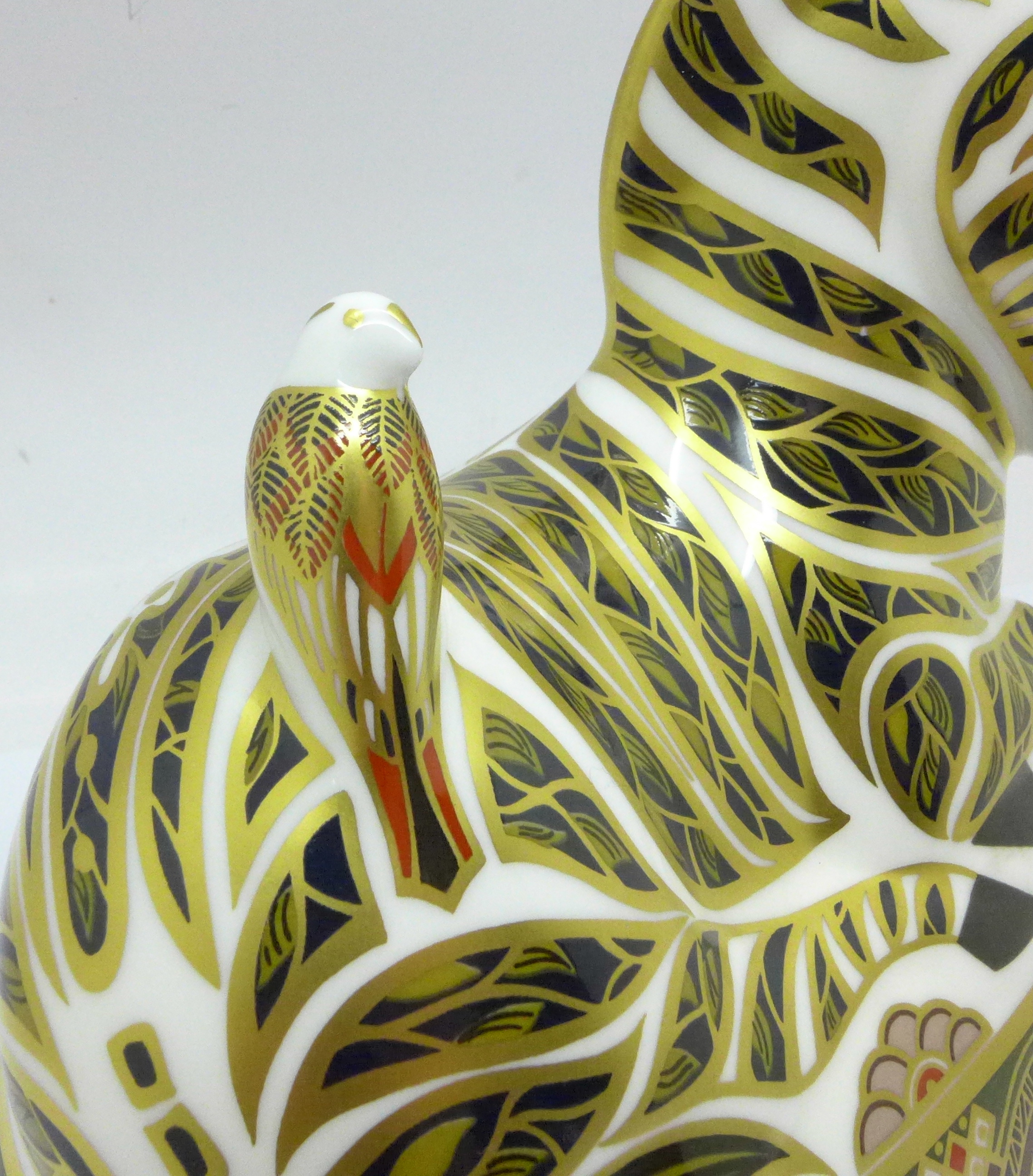 A Royal Crown Derby large Zebra paperweight, silver stopper - Image 3 of 4