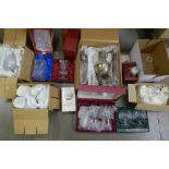 A large collection of glassware including lead crystal, some boxed **PLEASE NOTE THIS LOT IS NOT