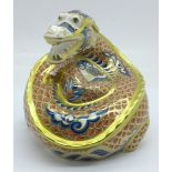 A Royal Crown Derby Dragon of Happiness paperweight, Millennium Exclusive, limited edition 11 of