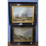 * Ashworth, pair of Cornish landscapes, oil on canvas, 27 x 37cms, framed
