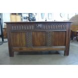 A William III carved oak coffer