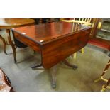 A George IV mahogany drop-leaf sofa table