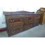 A George III inlaid mahogany dresser