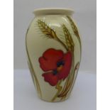 A Moorcroft poppy vase, 2009, 13cm