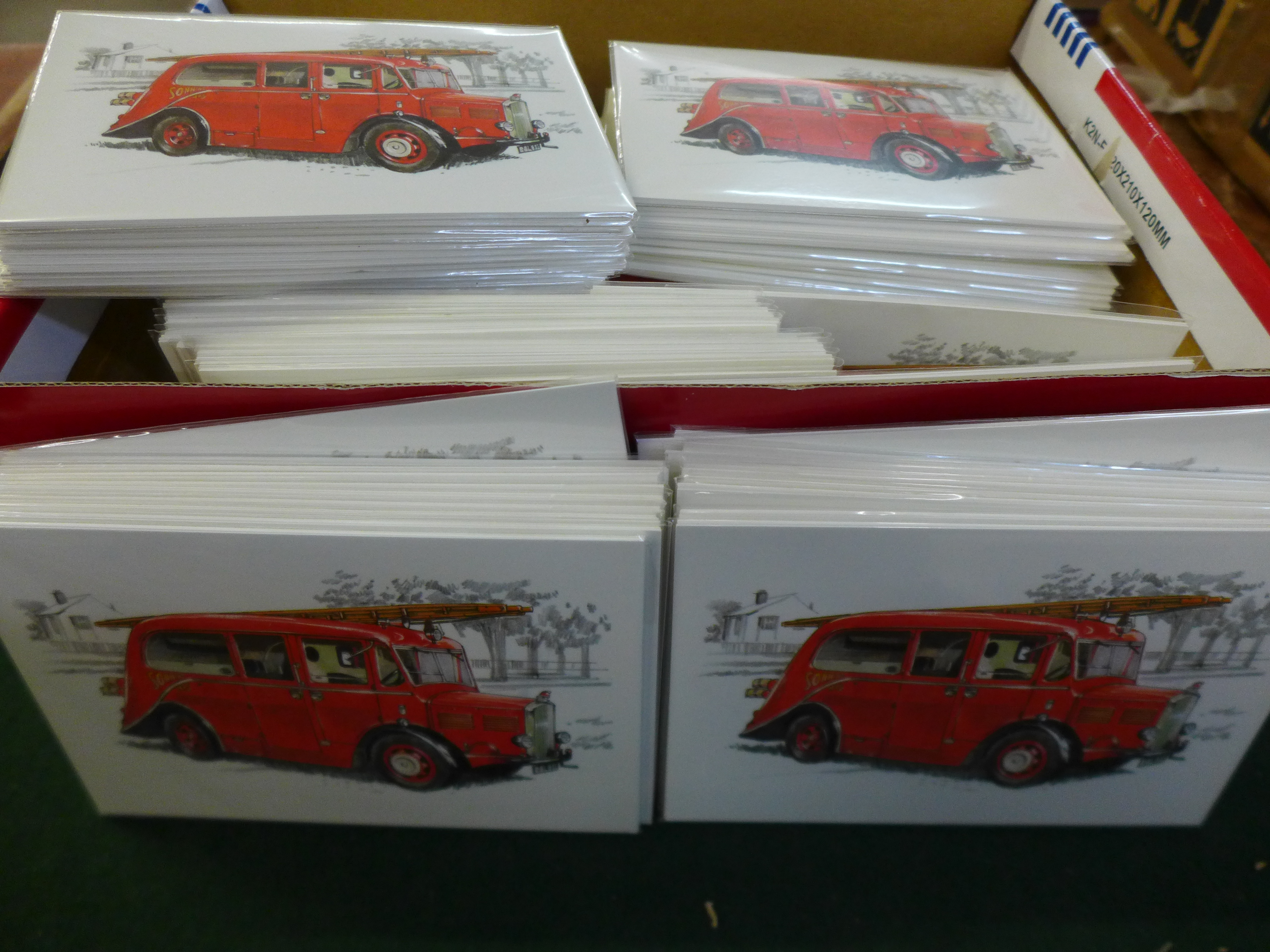 167 fire engine postcard sets