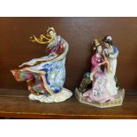 Two Franklin Mint figures, Sisters of Spring and Empress of The Snow