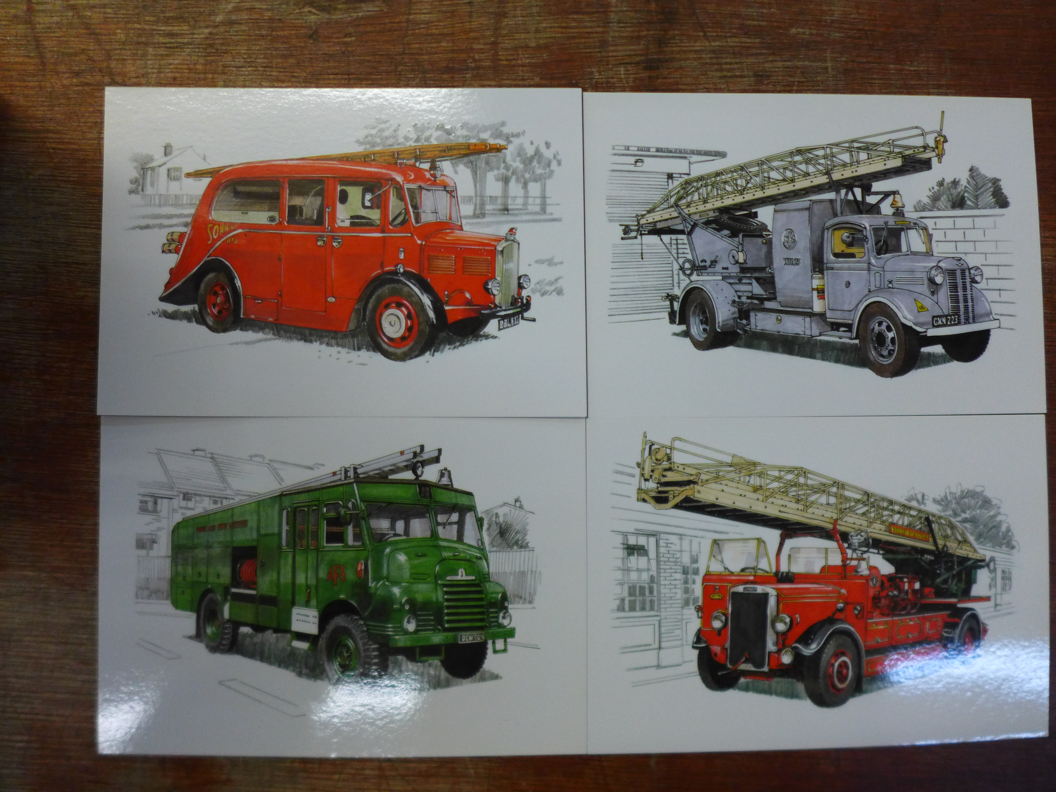 167 fire engine postcard sets - Image 3 of 3