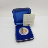 A Queen Elizabeth The Queen Mother coin, 2002 commemorative, 1oz. 99.9 fine silver