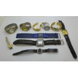 A collection of wristwatches