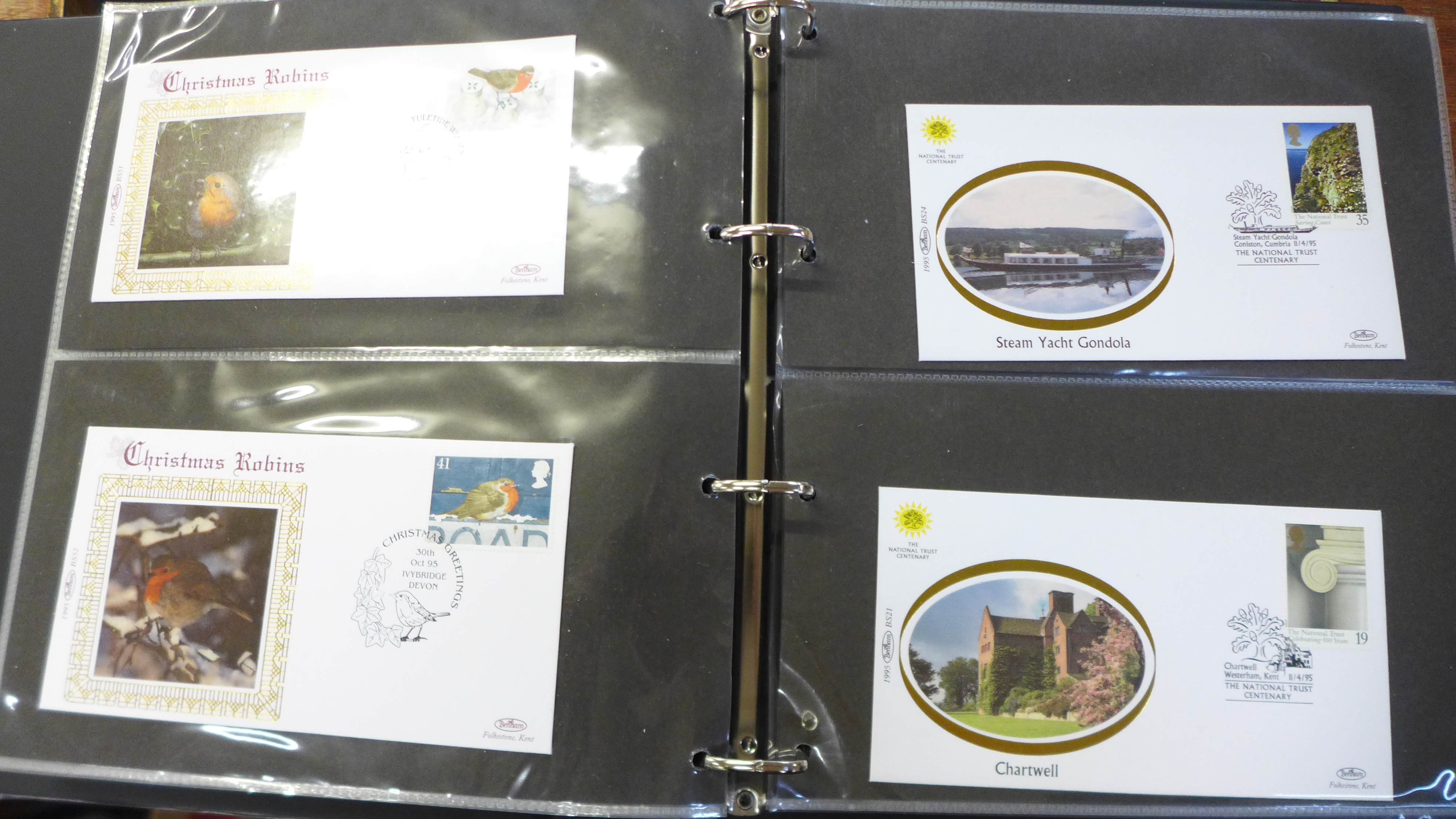 Four albums of First Day Covers including military and Benhams - Image 6 of 6