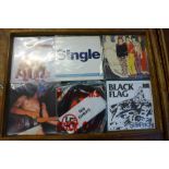 Forty Punk and New Wave 7" vinyl singles, Black Flag, Dead Kennedys, Dwarfs, PiL, Sex Pistols, X-Ray