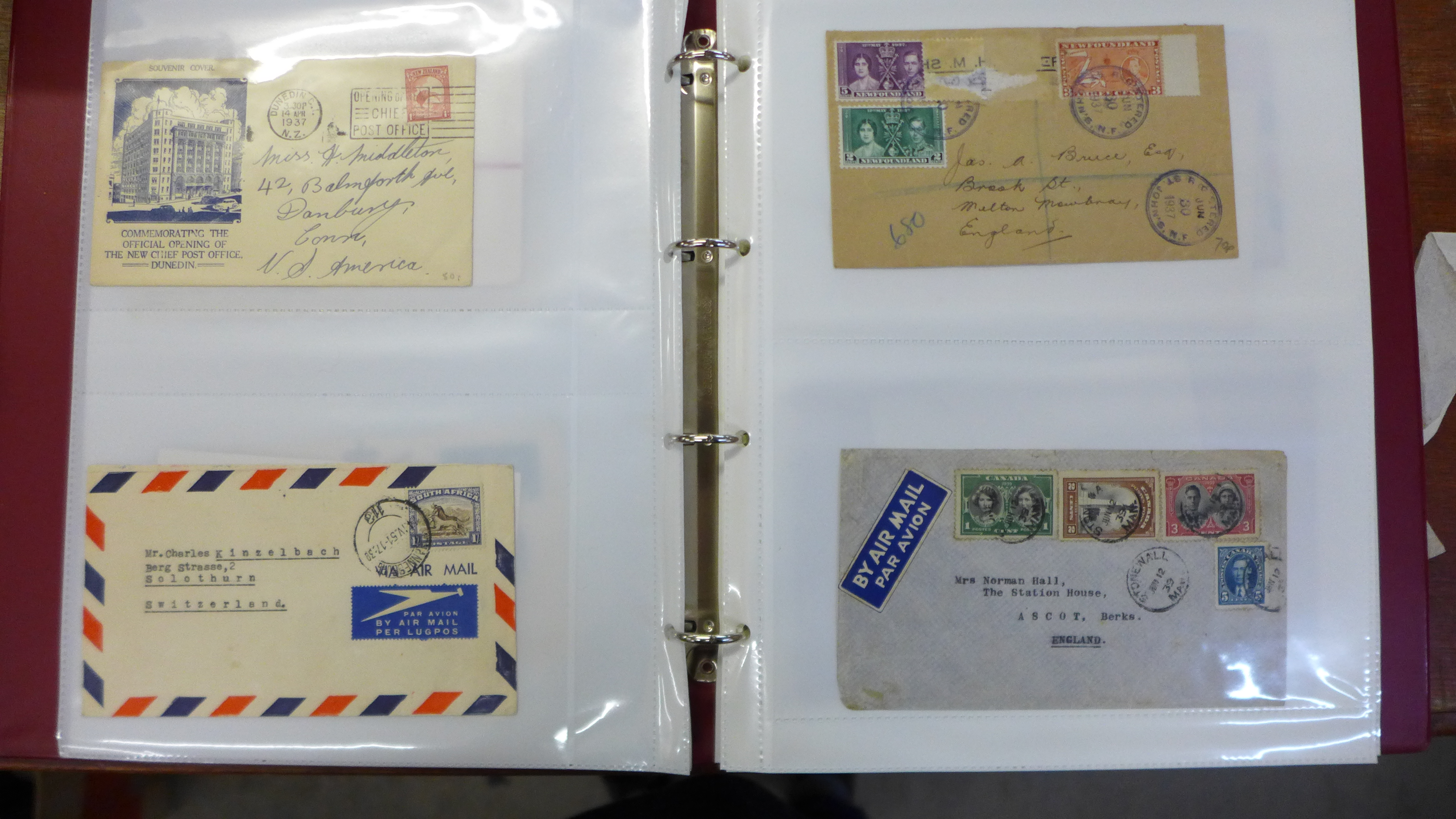 Stamps; King George VI Commonwealth postal history and first day covers in album (60 covers) - Image 3 of 5
