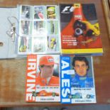 A collection of F1 items including programmes and tickets from the 1990's and an album of collectors