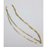 A 9ct gold chain, a/f, 5.6g