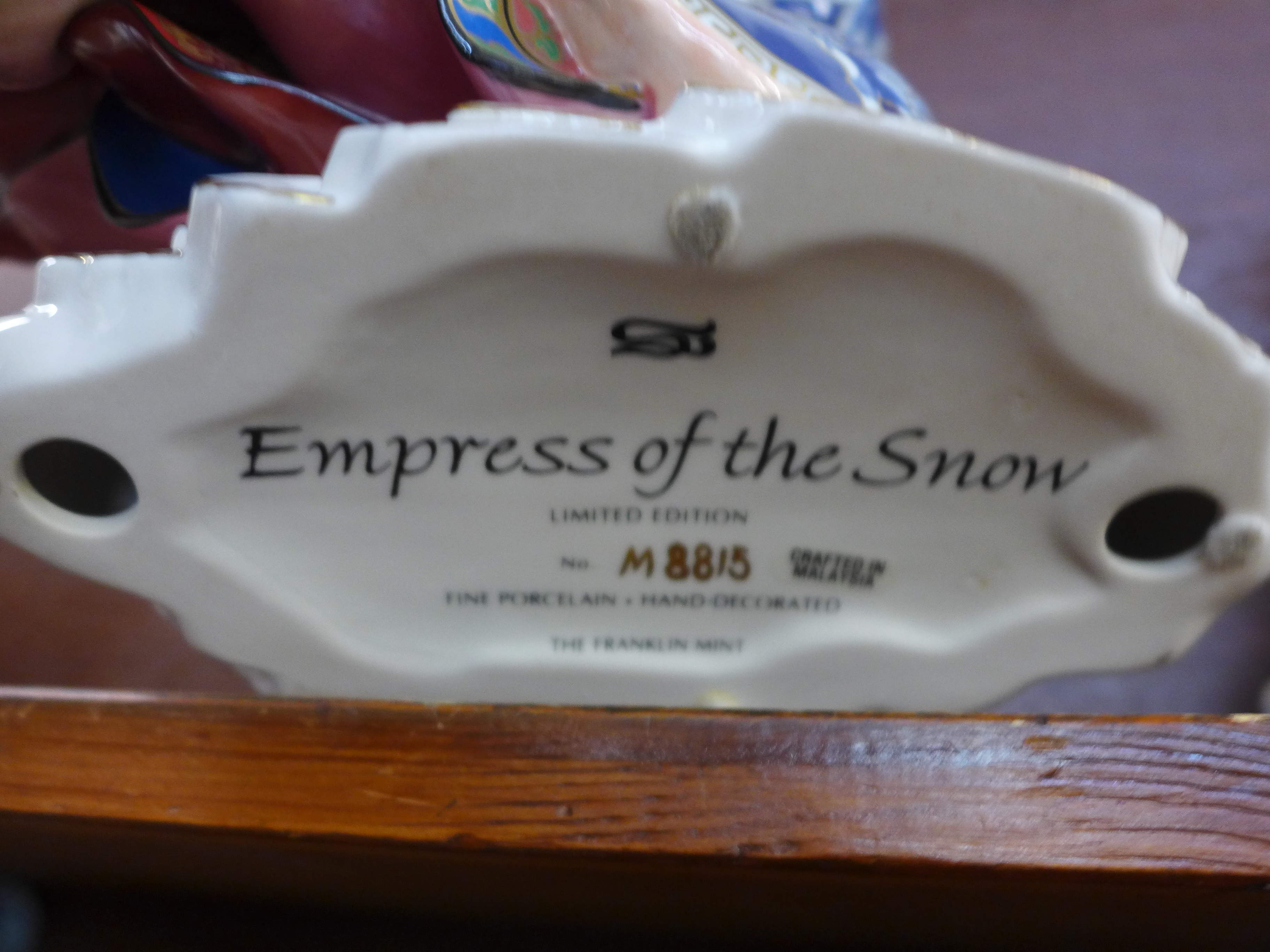 Two Franklin Mint figures, Sisters of Spring and Empress of The Snow - Image 3 of 3